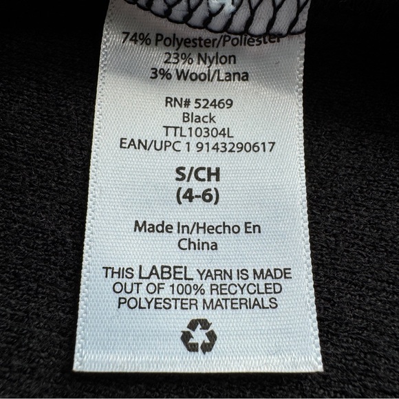 TIME AND TRU Belted Coatigan S Black Open Front Longline Duster Pockets Casual - Picture 10 of 12